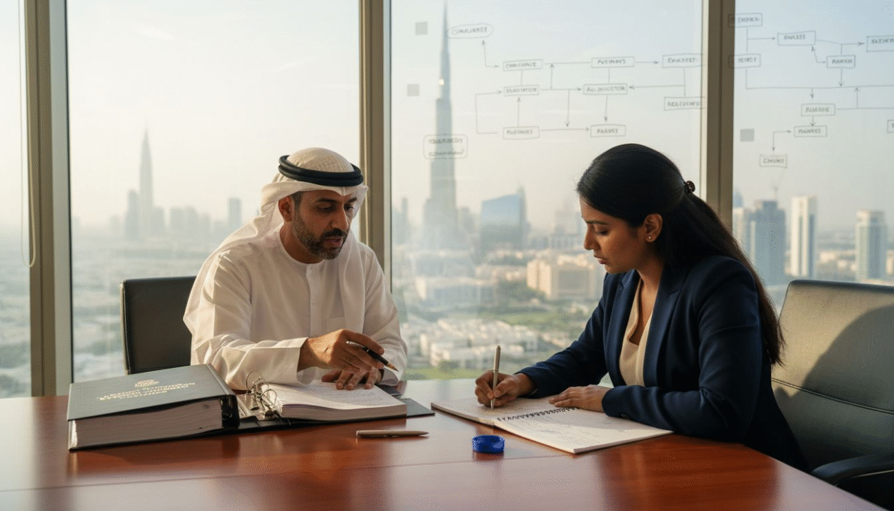 UAE and expat lawyers discussing blockchain laws